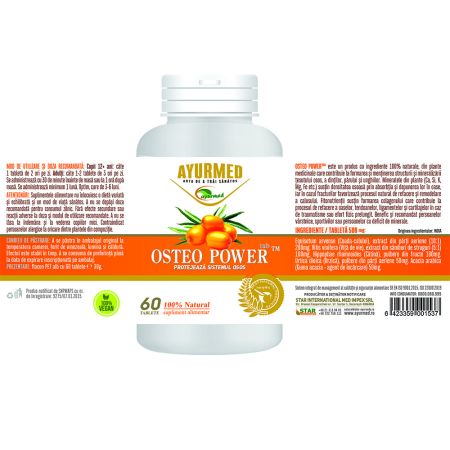 Osteo Power, 60 tablete, Ayurmed 698157
