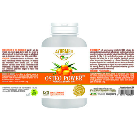 Osteo Power, 120 tablete, Ayurmed 698353