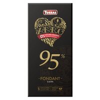 Ciocolata neagra cu 95% cacao, 75 g, Torras