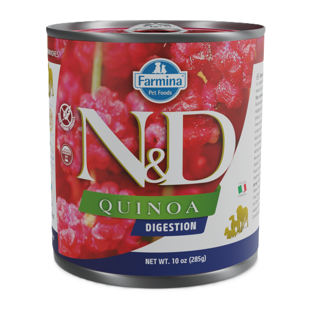 Hrana umeda cu miel si quinoa pentru caini N&D Digestion, 285 g, Farmina