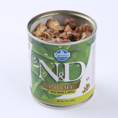 Hrana umeda cu mistret si mere pentru caini N&D Prime, 285 g, Farmina 700331