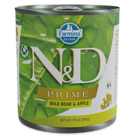 Hrana umeda cu mistret si mere pentru caini N&D Prime, 285 g, Farmina