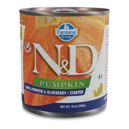 Hrana umeda cu miel, afine si dovleac pentru caini N&D Pumpkin, 285 g, Farmina