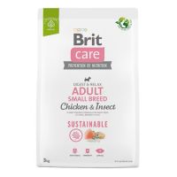 Hrana uscata cu pui si insecte pentru caini Small Breed, 3 Kg, Brit
