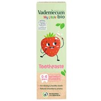 Pasta de dinti bio pentru copii cu aroma de capsuni, 0 - 6 ani, 50 ml, Vademecum