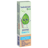 Pasta de dinti bio cu aroma de menta pentru copii, 50 ml, Vademecum
