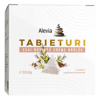 Ceai Rooibos Creme Brule Tabieturi, 12 plicuri, Alevia