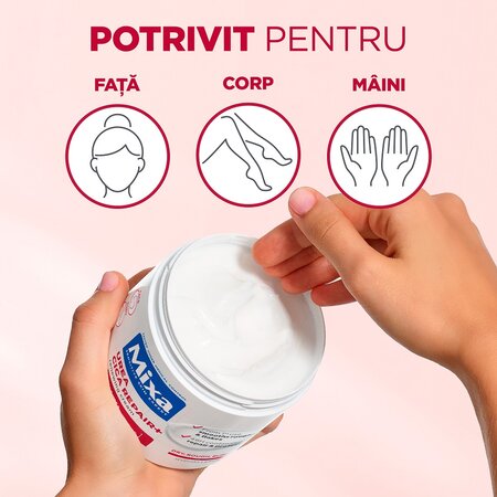 Crema cu efect regenerator pentru fata si corp Urea Cica Repair+, 400 ml, Mixa 573061