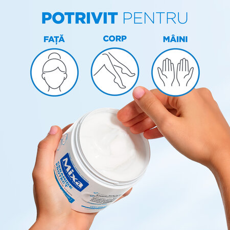 Crema cu efect fortifiant pentru fata si corp Ceramide Protect, 400 ml, Mixa 573067