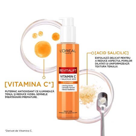 Gel de curatare pentru ten sensibil Revitalift Clinical, 150 ml, Loreal 573088