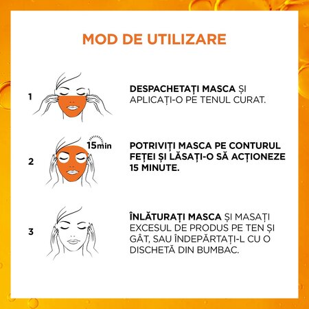 Masca servetel pentru iluminare Revitalift Clinical, 26 g, Loreal 573099