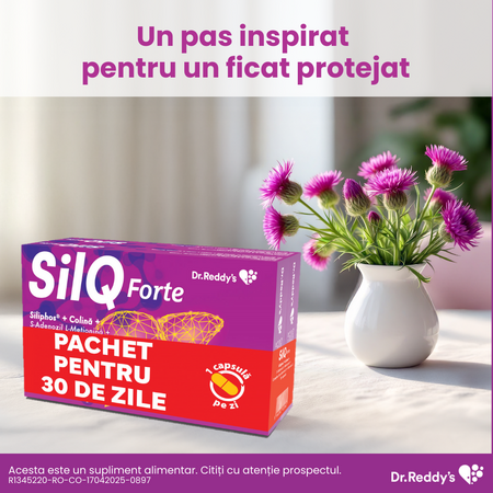 Pachet SilQ Forte, 15 + 15 capsule, Dr. Reddys 655025