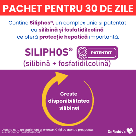 Pachet SilQ Forte, 15 + 15 capsule, Dr. Reddys 655027