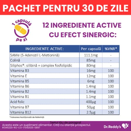 Pachet SilQ Forte, 15 + 15 capsule, Dr. Reddys 655028