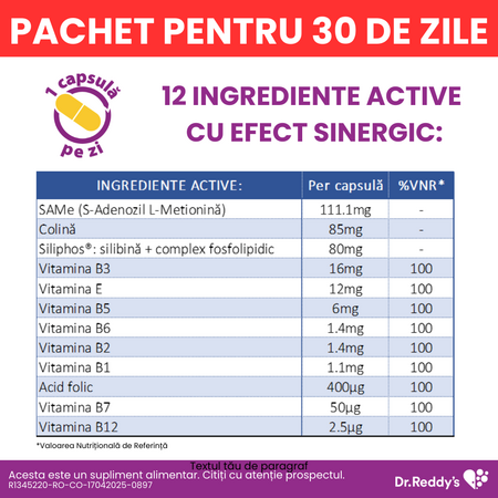 Pachet SilQ Forte, 15 + 15 capsule, Dr. Reddys 655028