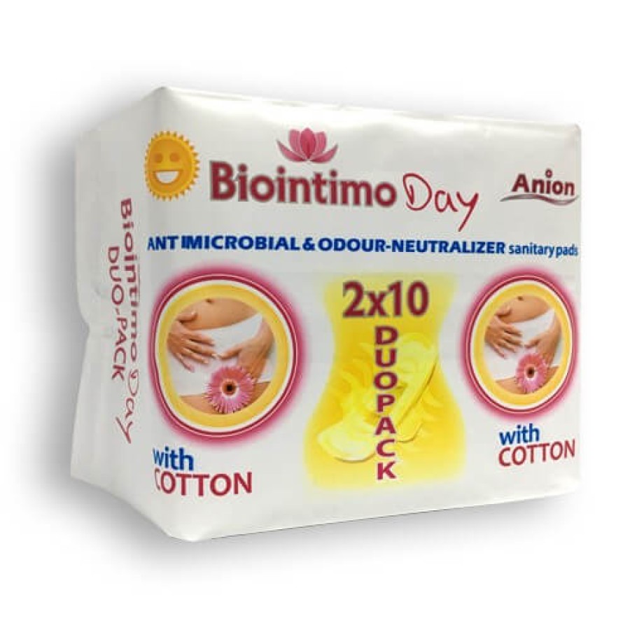 Absorbante duo-pack Biointimo Day, 20 bucati, Denticare-Gate Kft