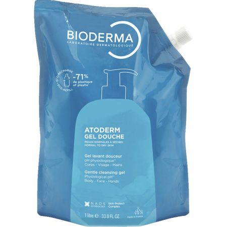 Rezerva eco, gel de dus Atoderm, 1000 ml, Bioderma