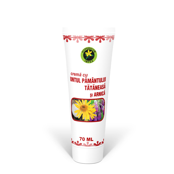 Crema cu untul pamantului, tataneasa si arnica, 70 ml, Hypericum