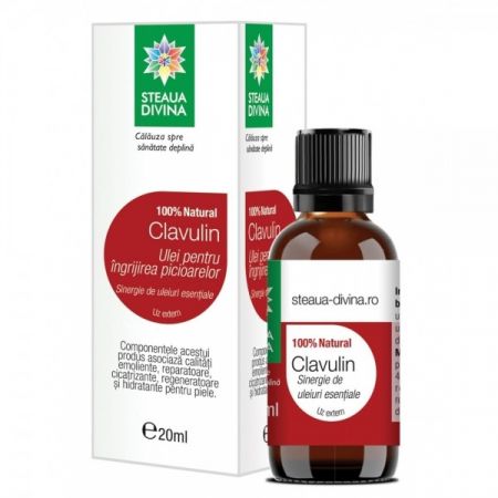 Clavulin ulei pentru ingrijirea picioarelor, 20 ml, Steaua Divina