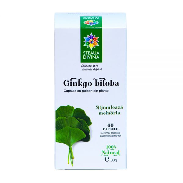 Ginkgo Biloba, 60 capsule, Steaua Divina