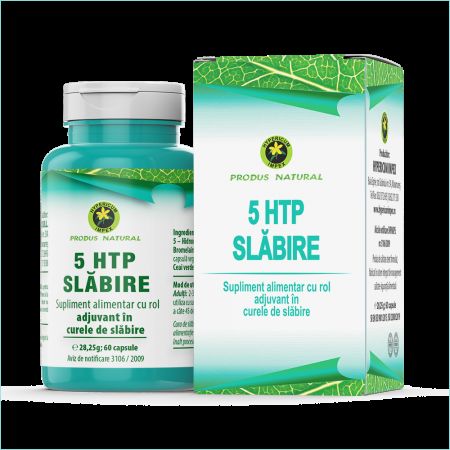 5 HTP Slabire, 60 capsule, Hypericum