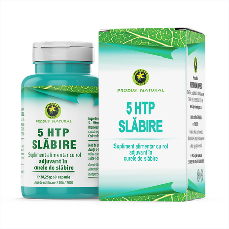 5 HTP Slabire, 60 capsule, Hypericum