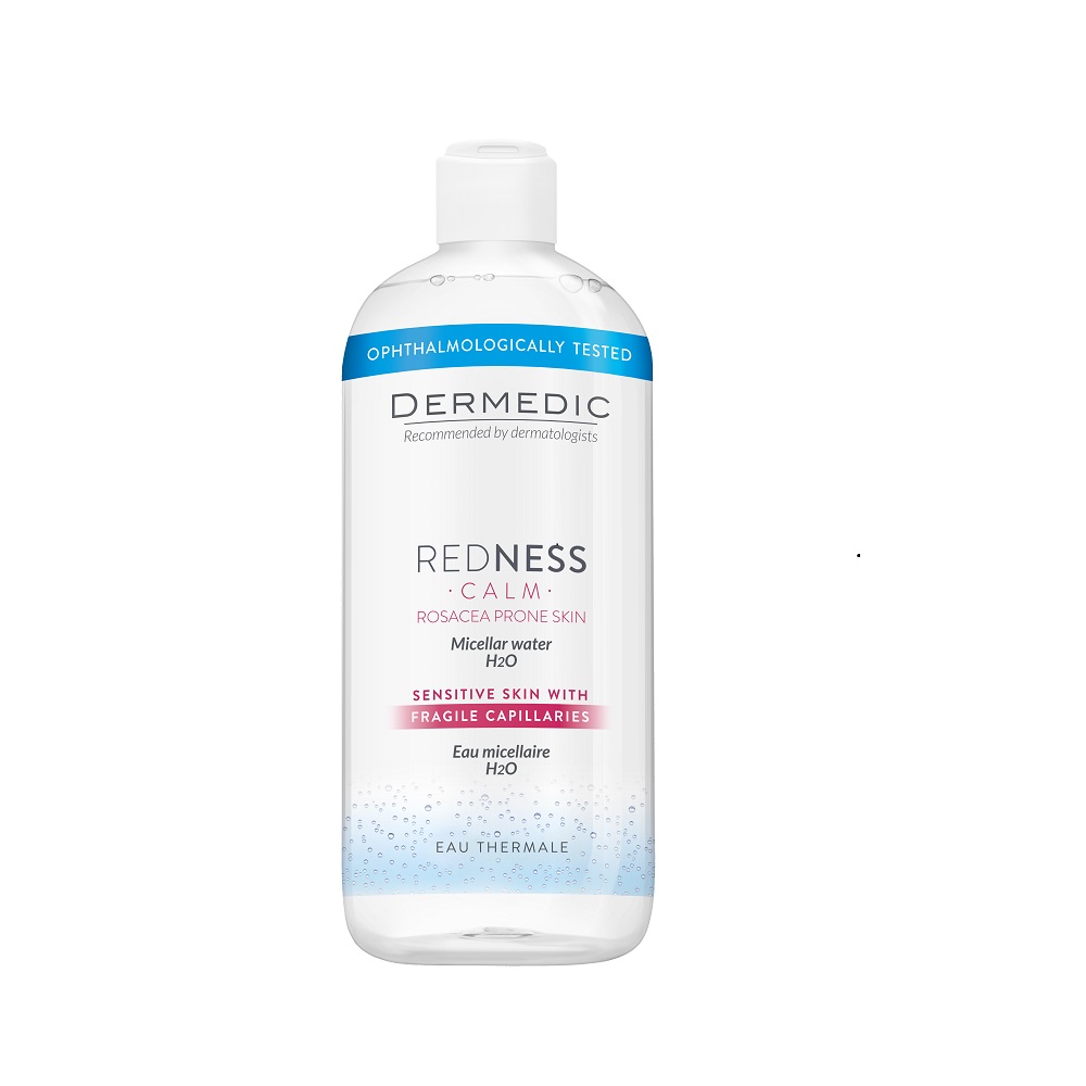 Apa micelara pentru ten sensibil H2O Redness Calm, 500 ml, Dermedic