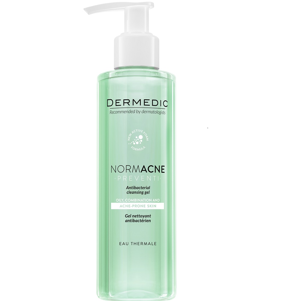 Gel de curatare antibacterian pentru ten acneic Normacne Preventi, 200 ml, Dermedic