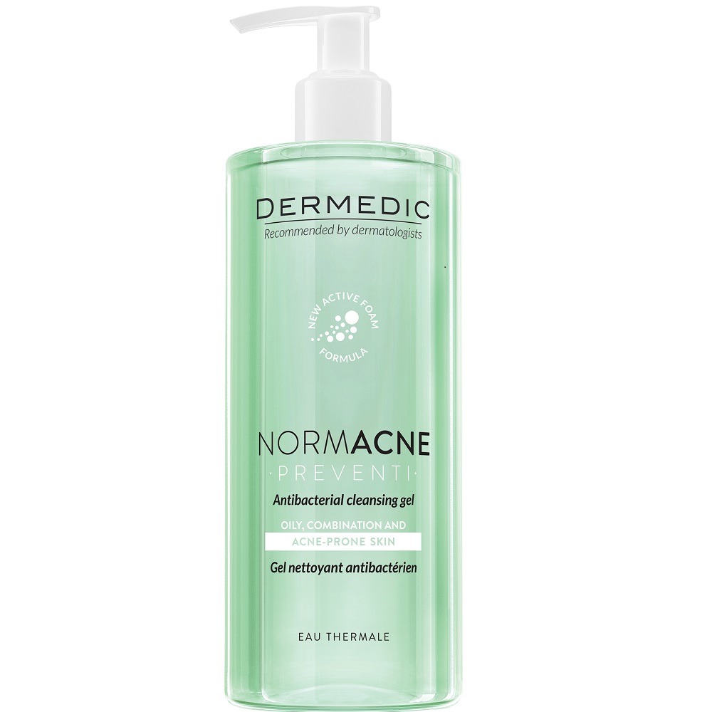 Gel de curatare antibacterian pentru fata Normacne, 500 ml, Dermedic