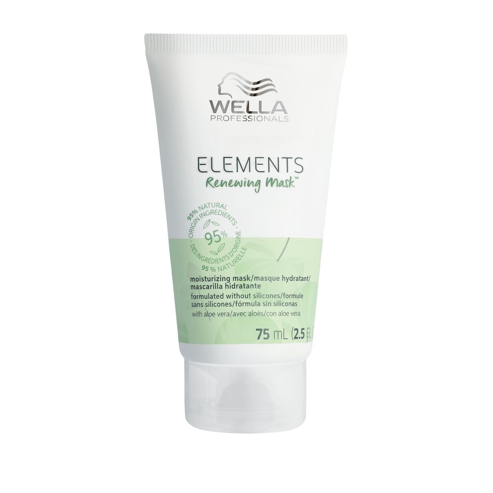 Masca de par vegana pentru toate tipurile de par, Elements Renewing, 75 ml, Wella Professionals