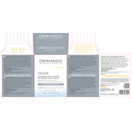 Crema reparatoare de noapte pentru fata Oilage, 50 ml, Dermedic 707798