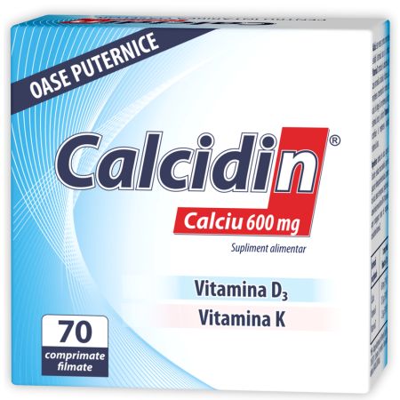 Calcidin, 600 mg, 70 comprimate filmate, Zdrovit
