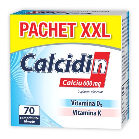 Calcidin 600mg, 56 + 14 comprimate, Zdrovit