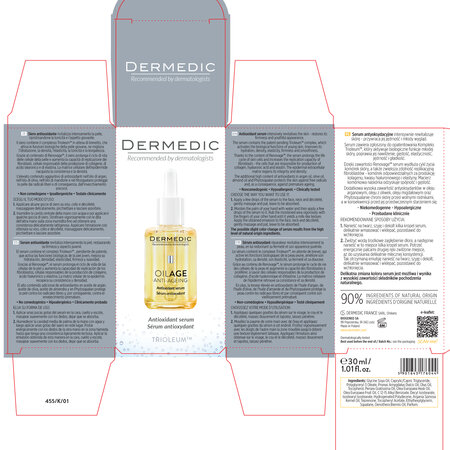 Ser antioxidant pentru fata Oilage, 30 ml, Dermedic 707802