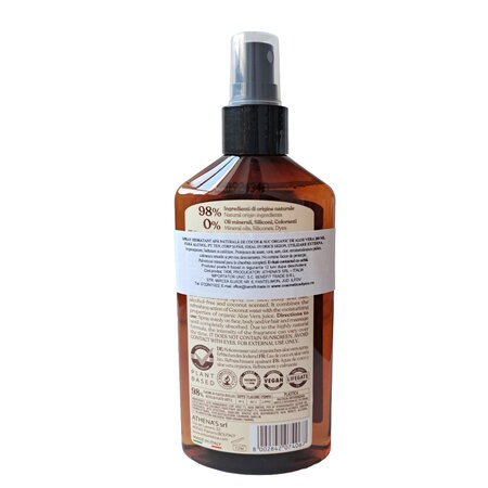 Spray hidratant pentru corp si par cu apa de cocos si suc organic de aloe vera, 200 ml, L'Erboristica 710947