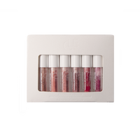 Set de mini-tinturi pudra pentru buze, 6 nuante, Cle