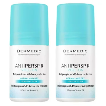 Pachet antiperspirant cu protectie 48 h DuoPack Antipersp, 2x60 ml, Dermedic