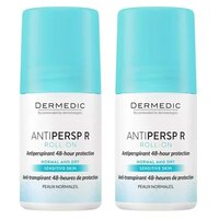 Pachet antiperspirant cu protectie 48 h DuoPack Antipersp, 2x60 ml, Dermedic