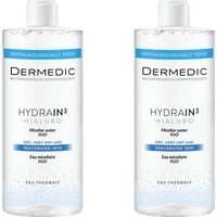 Pachet Apa micelara H2O DuoPack Hydrain3 Hialuro, 2x500 ml, Dermedic