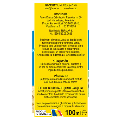 Sirop cu fructoza Alergoplant R36, 100 ml, Fares 620950