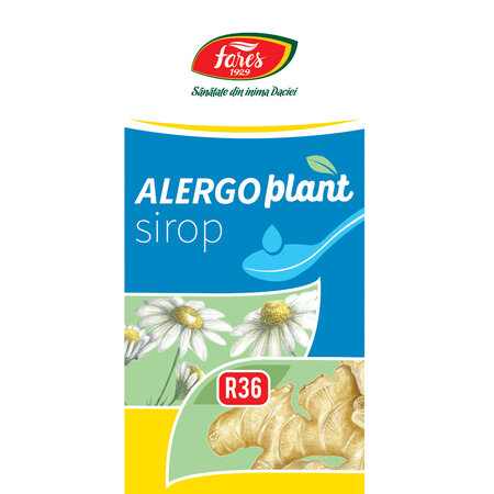 Sirop cu fructoza Alergoplant R36, 100 ml, Fares 620951