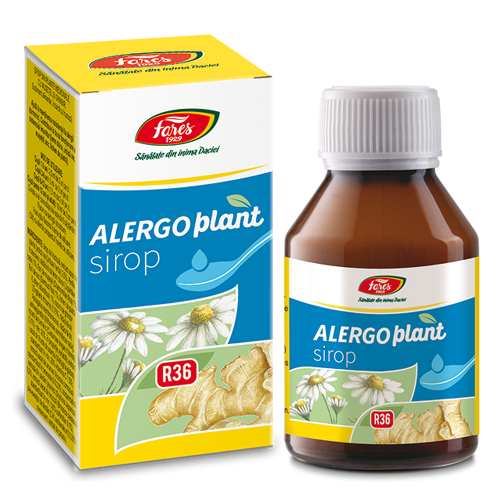 Sirop cu fructoza Alergoplant R36, 100 ml, Fares
