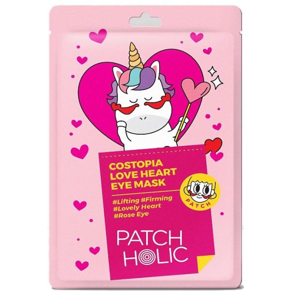 Masca pentru zona ochilor Costopia Love Heart, 1 pereche x 1.5 g, Patch Holic