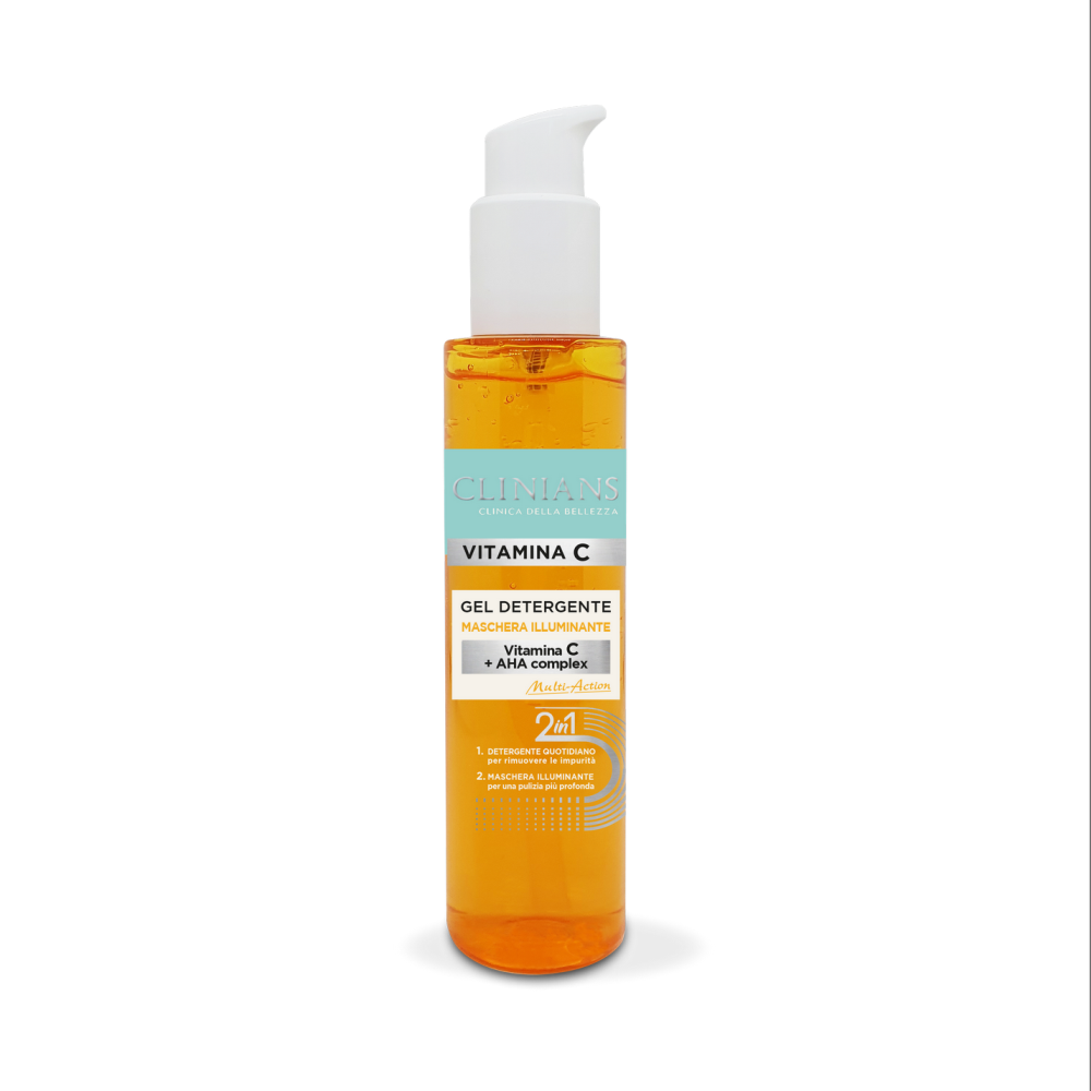 Gel masca de curatare si iluminare cu vitamina C, 150 ml, Clinians