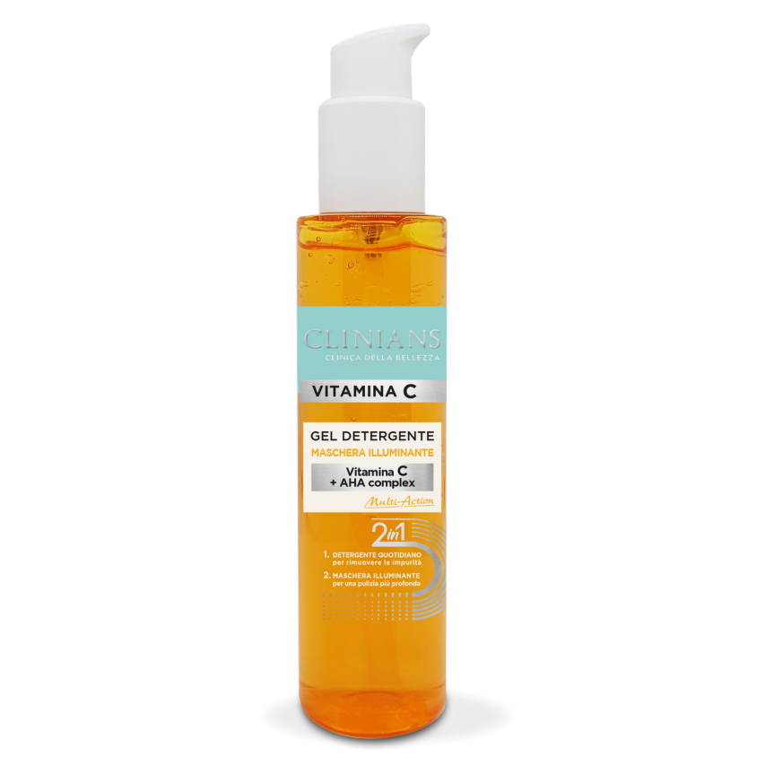 Gel masca de curatare si iluminare cu vitamina C, 150 ml, Clinians