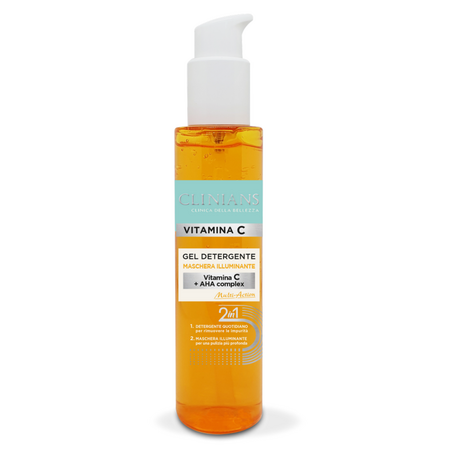 Gel masca de curatare si iluminare cu vitamina C, 150 ml, Clinians