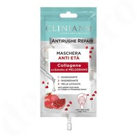 Masca reparatoare antirid cu colagen si extract de rodie Antirughe Repair, 15 ml, Clinians