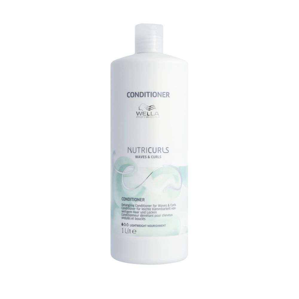 Balsam pentru par cret si ondulat Nutricurls Waves & Curls, 1000 ml, Wella Professionals