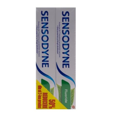 Pachet promo Pasta de dinti Fluoride, 100 ml + 100 ml, Sensodyne