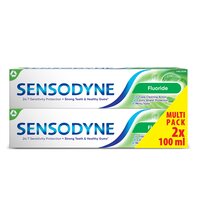 Pachet pasta de dinti Fluoride Sensodyne, 100 ml + 100 ml, Haleon